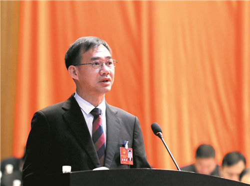 永州市五届人大五次会议隆重开幕严华主持会议 朱洪武