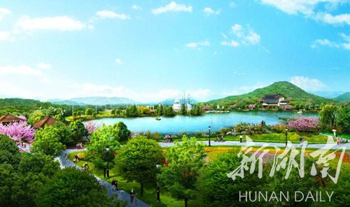 潇湘公园,市体育中心健康主题公园.