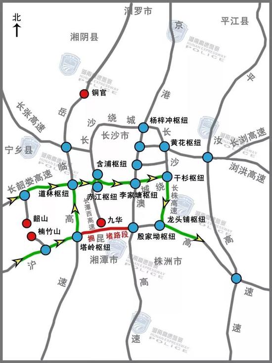 明日起湖南迎返程高峰 送上全省高速避堵绕行攻略