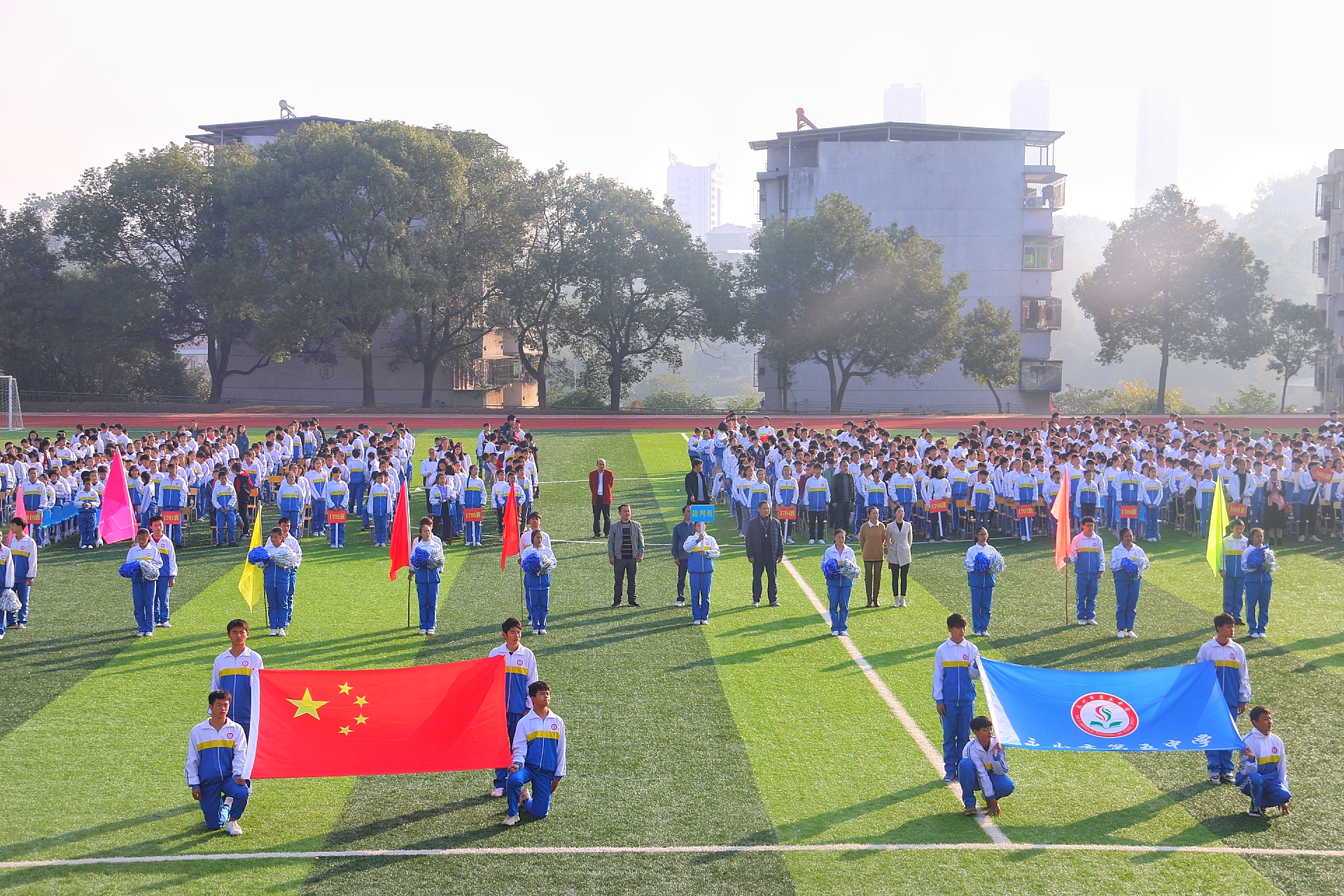 永州五中举行冬季田径运动会