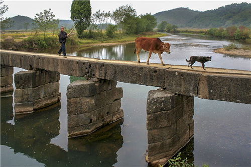 零陵石岩头镇古石桥&ensp; &ensp;陶旭日&ensp; &ensp;摄
